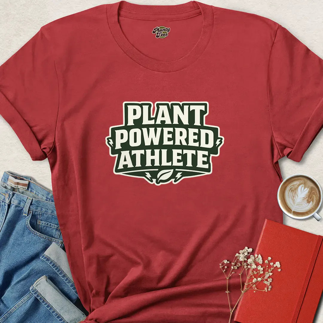 Plant Powered Athlete Vegan Gym T Shirt