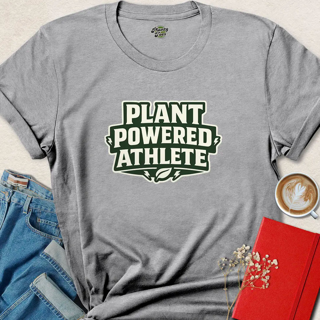 Plant Powered Athlete Vegan Gym T Shirt