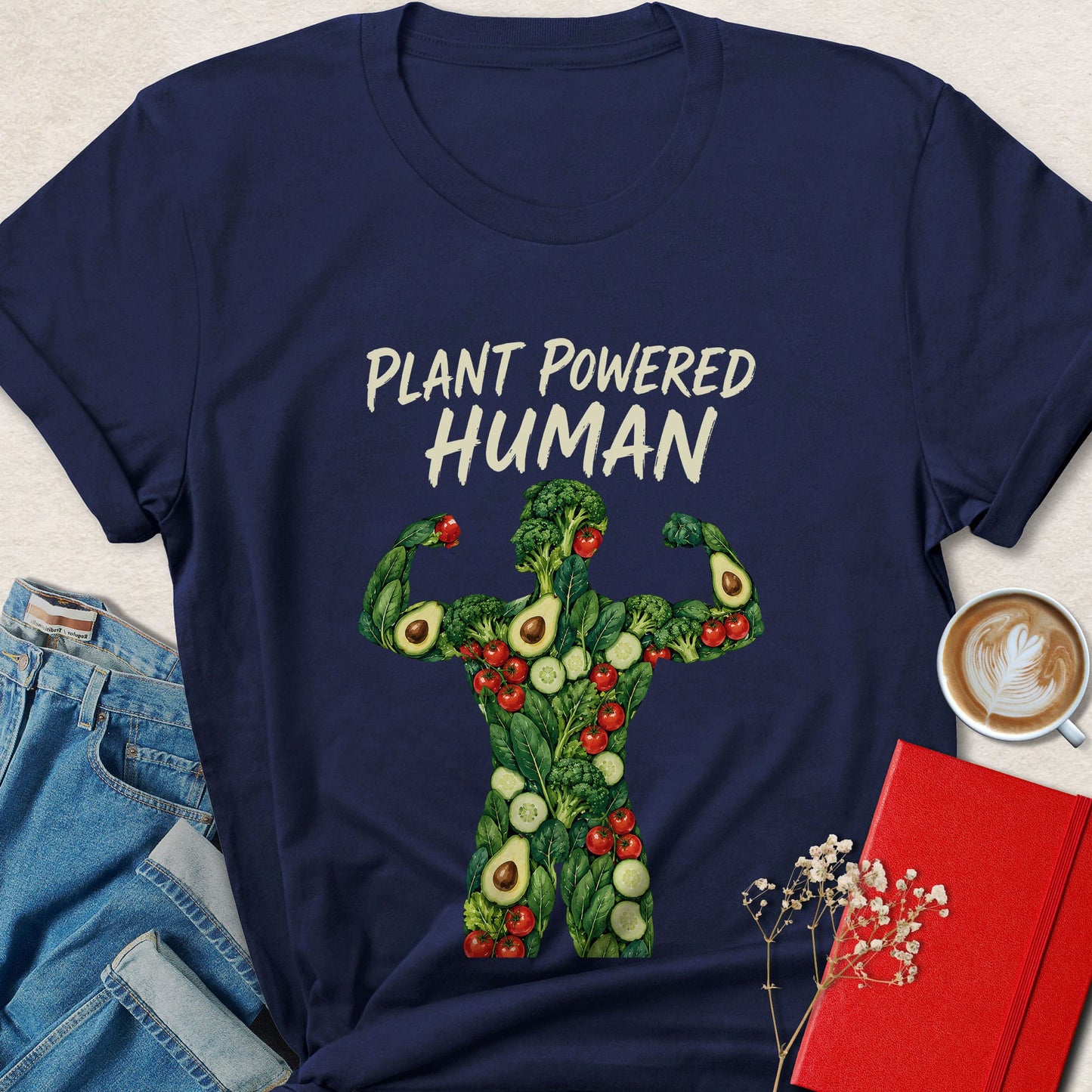 Plant Powered Human T-shirt | Vegan Fitness Graphic Tee