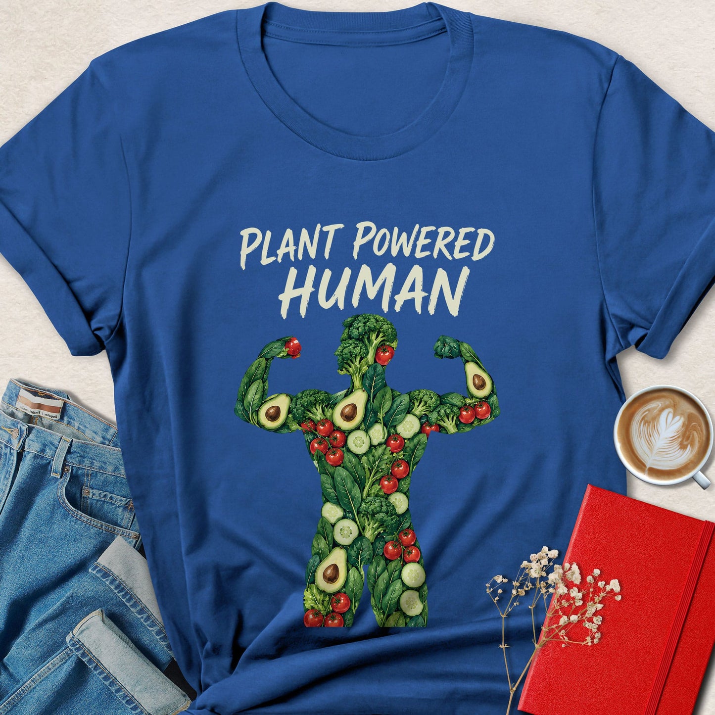 Plant Powered Human T-shirt | Vegan Fitness Graphic Tee