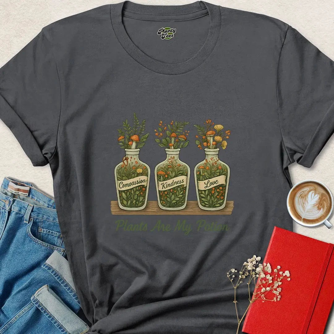 Plants Are My Potion Shirt – Kindness & Nature Lover Tee