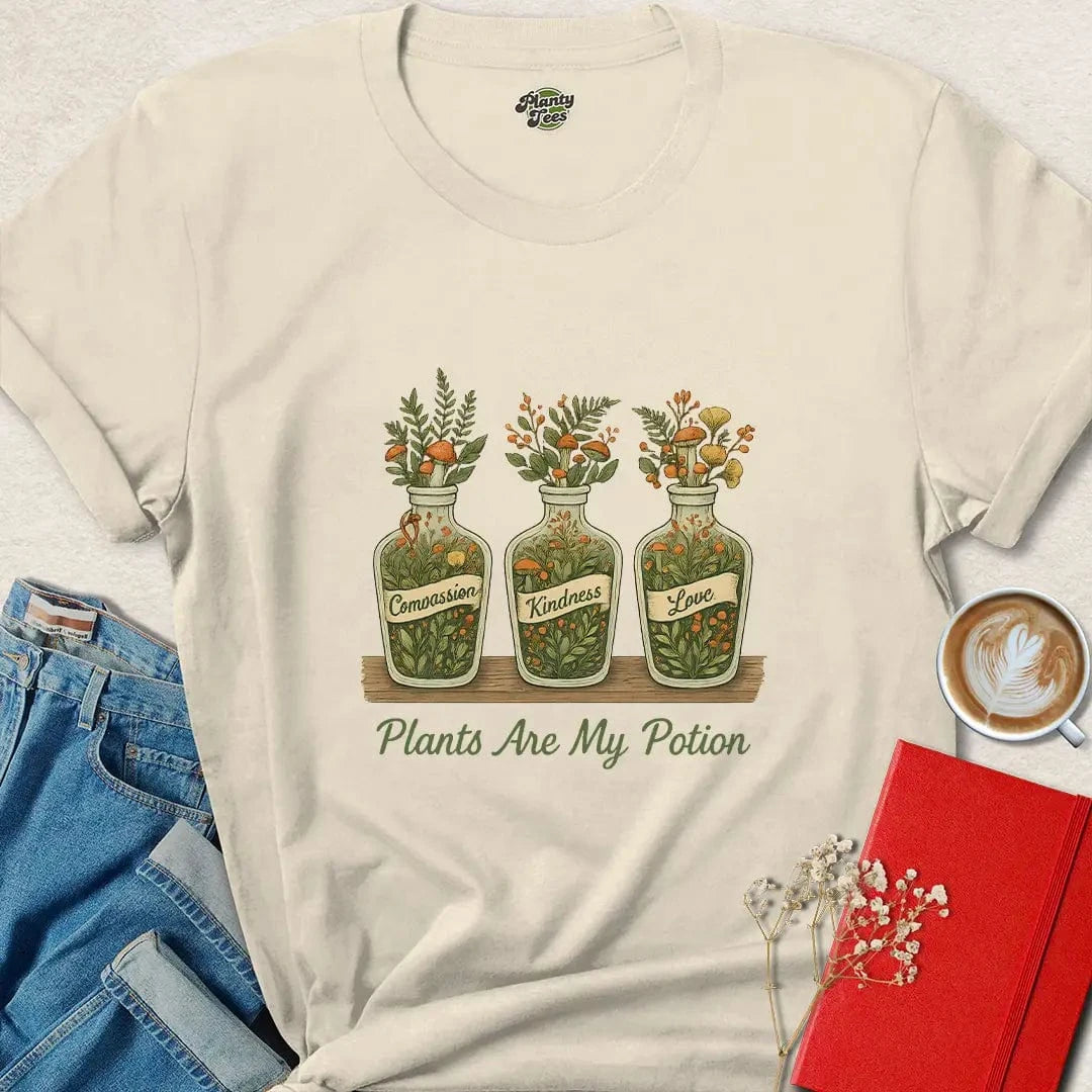 Plants Are My Potion Shirt – Kindness & Nature Lover Tee