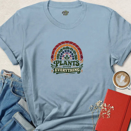 Plants Over Everything Vegan T Shirt