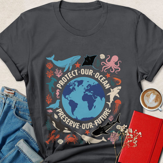 Protect Our Ocean Preserve Our Future Vegan T-Shirt