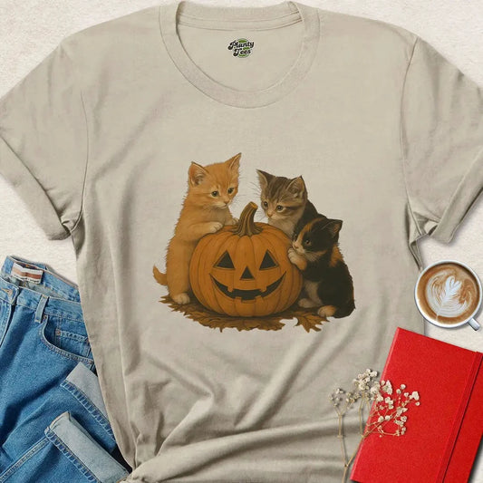Cute Vegan Halloween Cat Shirt – Cruelty-Free & Eco-Friendly Tee