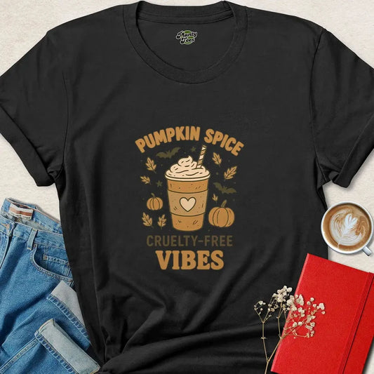 Pumpkin Spice Cruelty-Free Vibes #1 Halloween Vegan T-Shirt