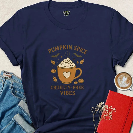 Pumpkin Spice Cruelty-Free Vibes #2 Halloween Vegan T-Shirt