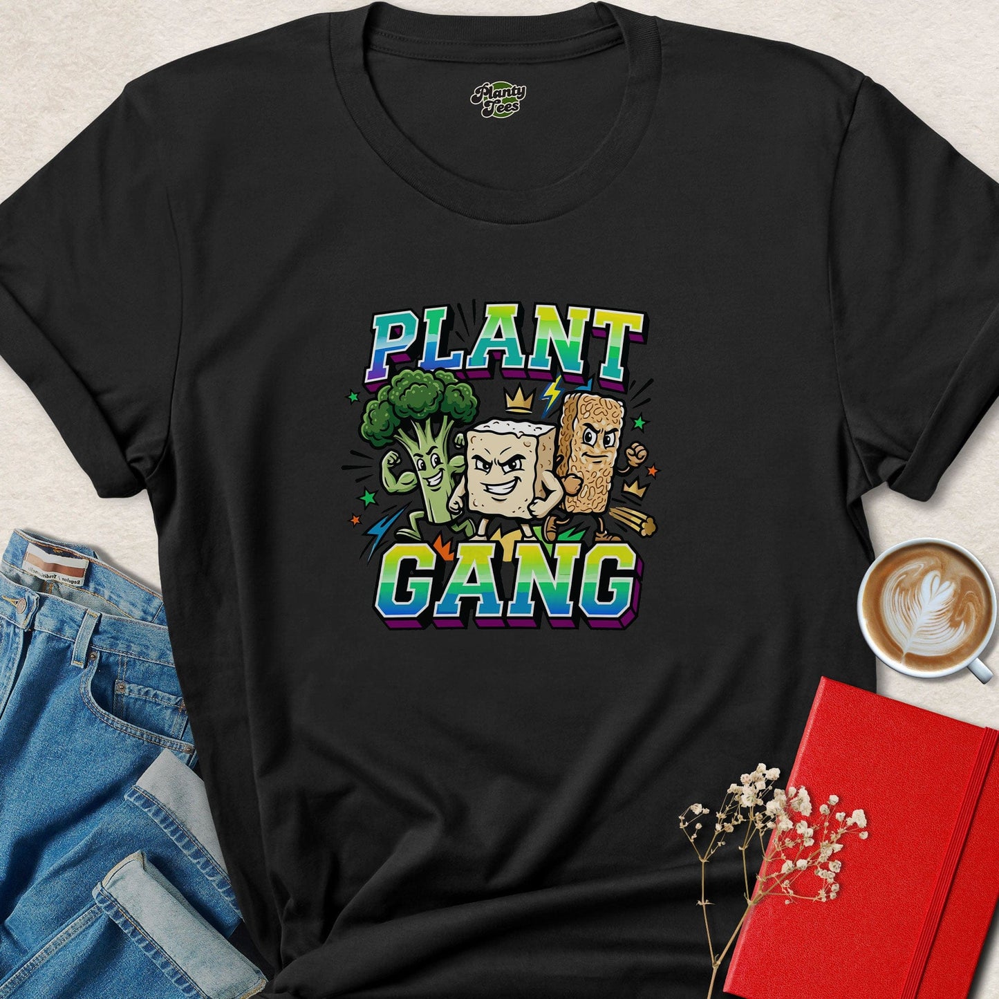 Plant Gang Vegan Shirt | Funny Plant Based Vegan Graphic Tee