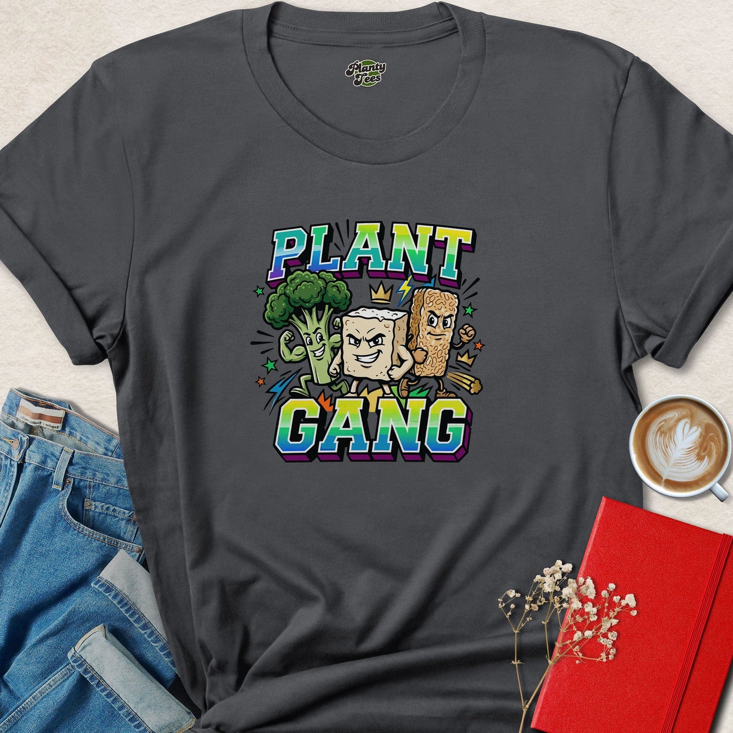 Plant Gang Vegan Shirt | Funny Plant Based Vegan Graphic Tee