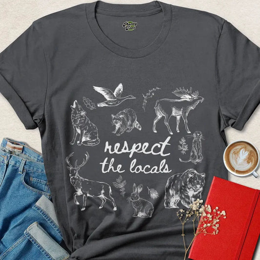 Respect the Locals Shirt – Wildlife Protection Vegan Tee