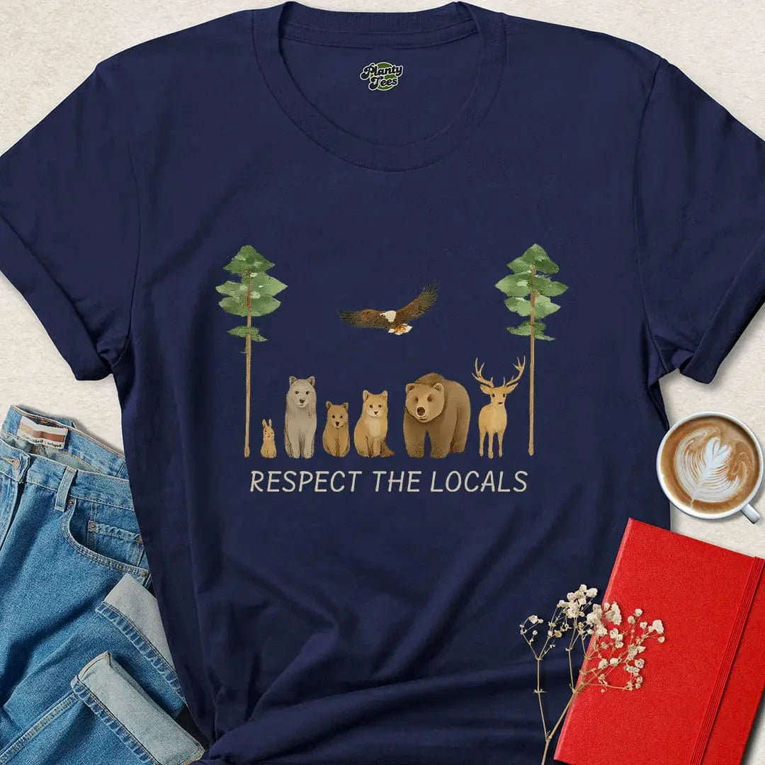Respect Wildlife Tee – Forest Animal Shirt for Eco Activists