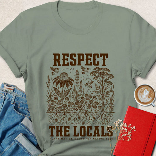 Respect the Locals Native Bees Vegan T-Shirt