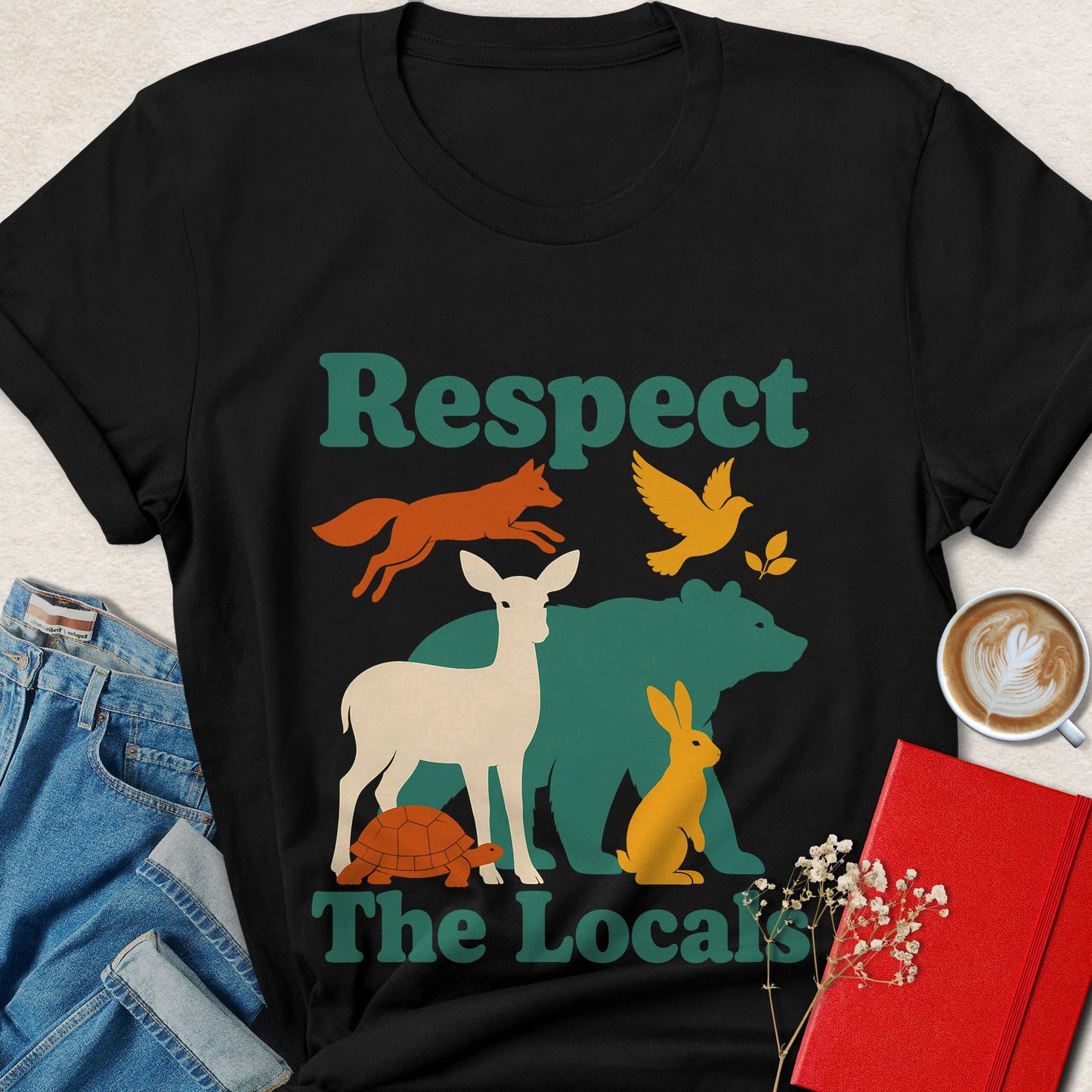 Respect the Locals Wildlife Vegan T-Shirt