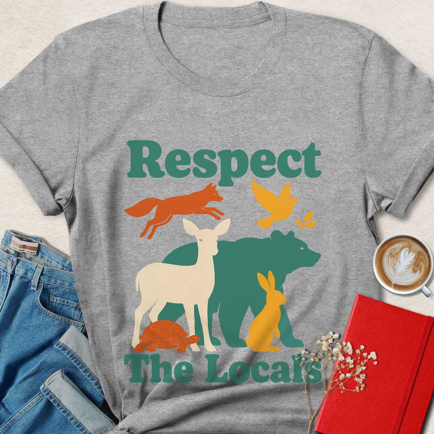 Respect the Locals Wildlife Vegan T-Shirt