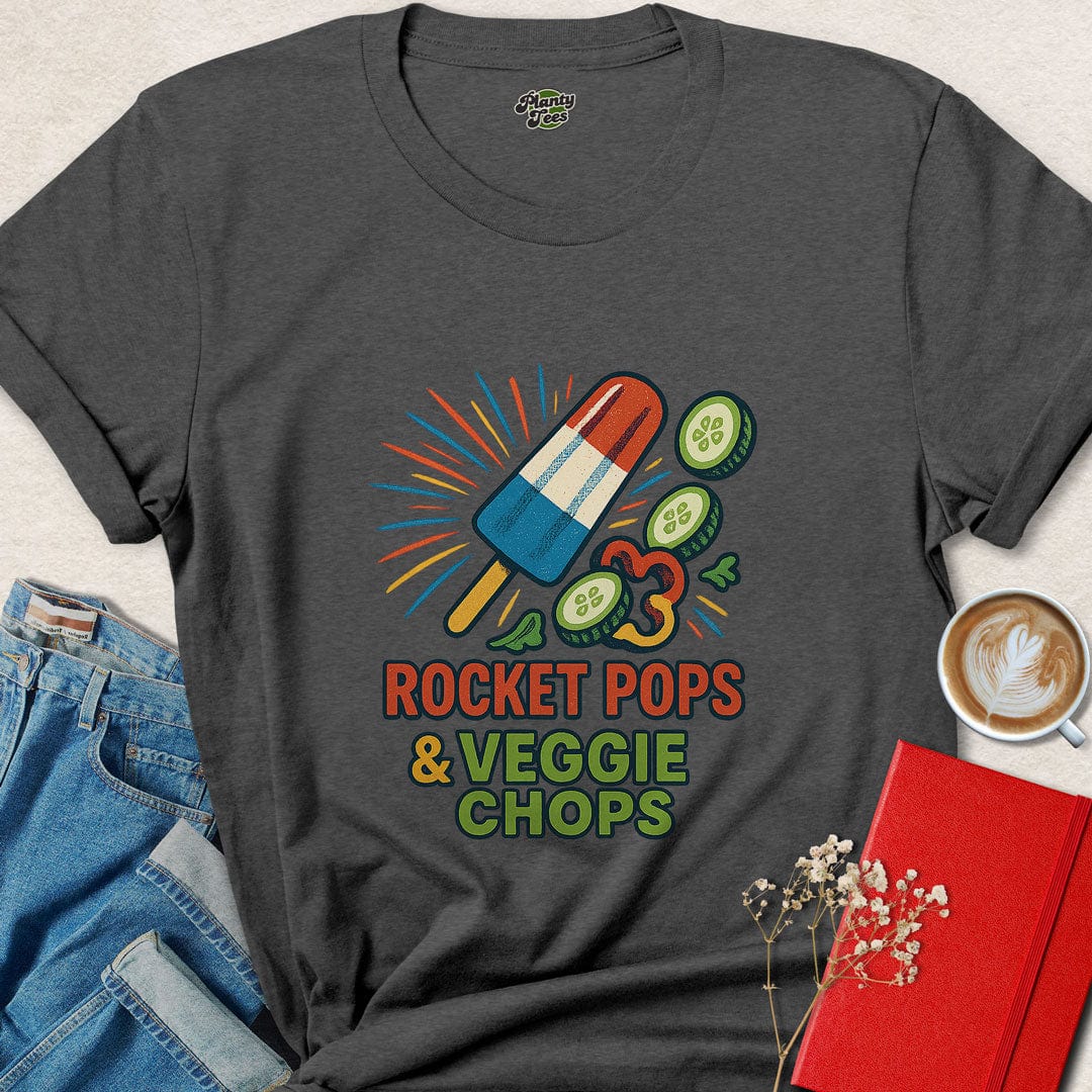 Rocket Pops & Veggie Chops 4th Of July T-Shirt