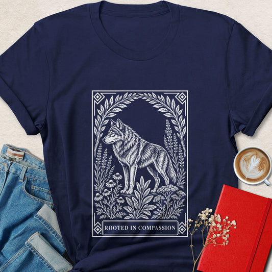 Wolf Nature T-Shirt | Rooted in Compassion Graphic Tee