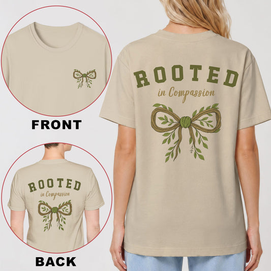 Rooted in Compassion Back Print T-Shirt