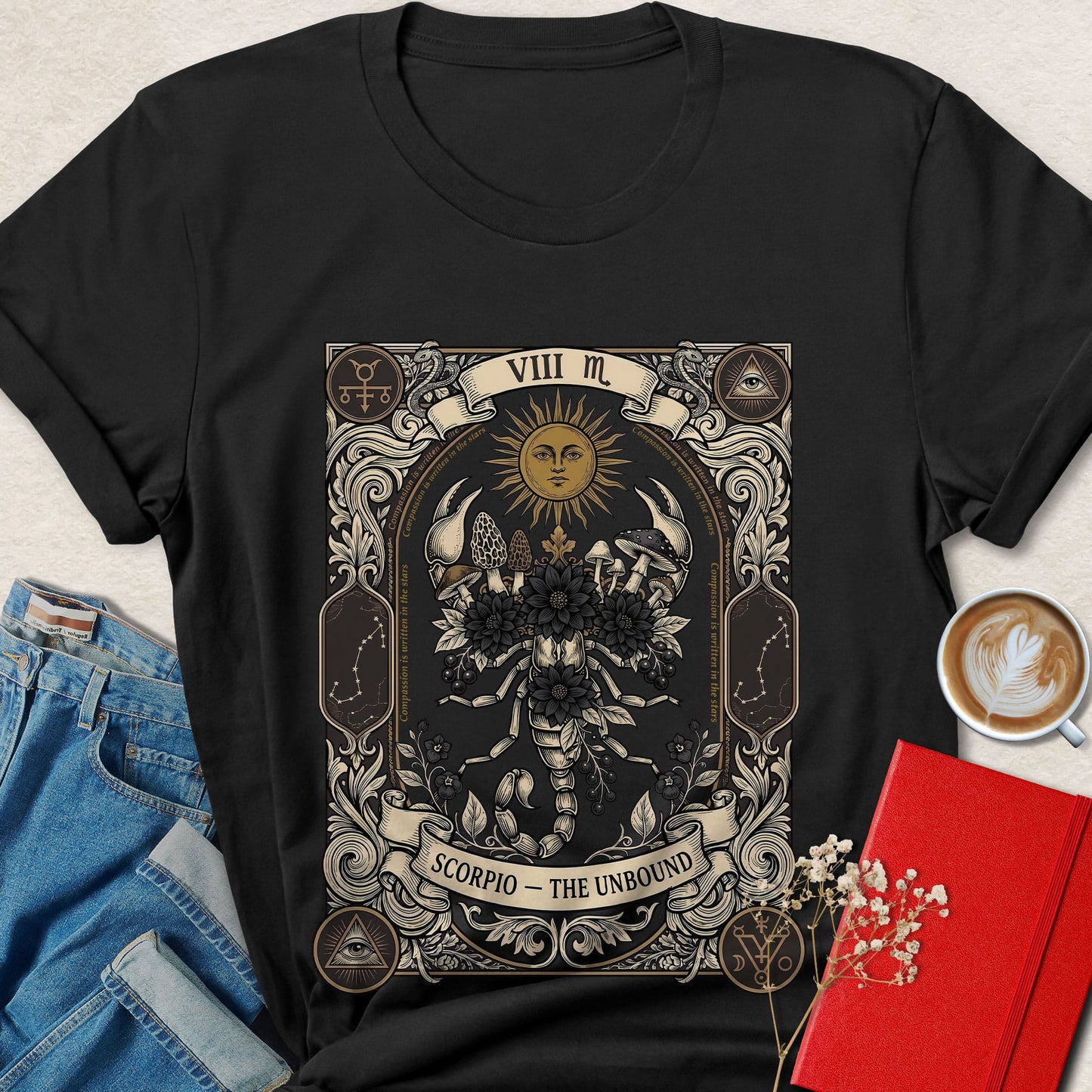 Scorpio Zodiac Vegan Shirt Animal Rights Astrology Tee