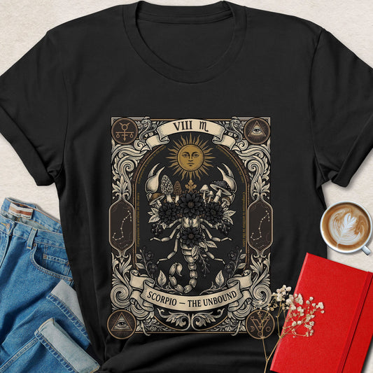 Scorpio Zodiac Vegan Shirt Animal Rights Astrology Tee