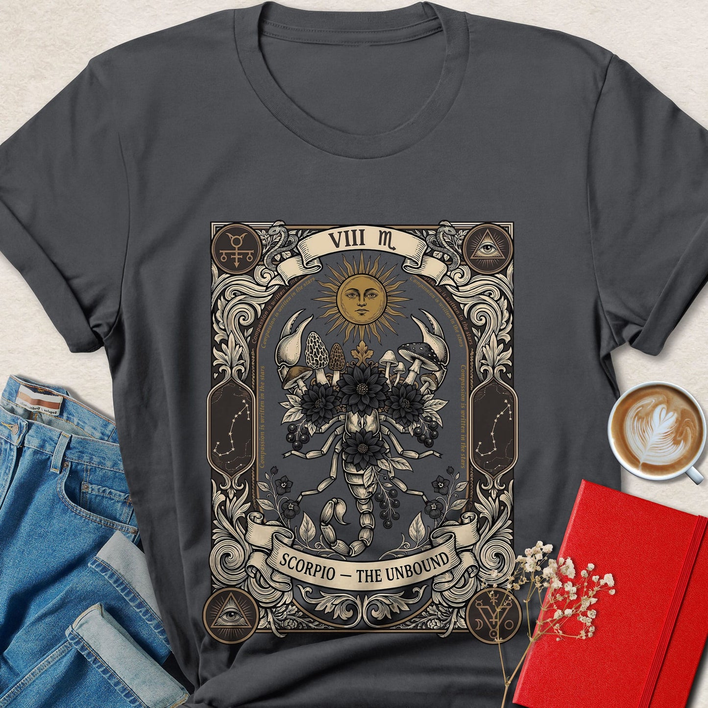 Scorpio Zodiac Vegan Shirt Animal Rights Astrology Tee