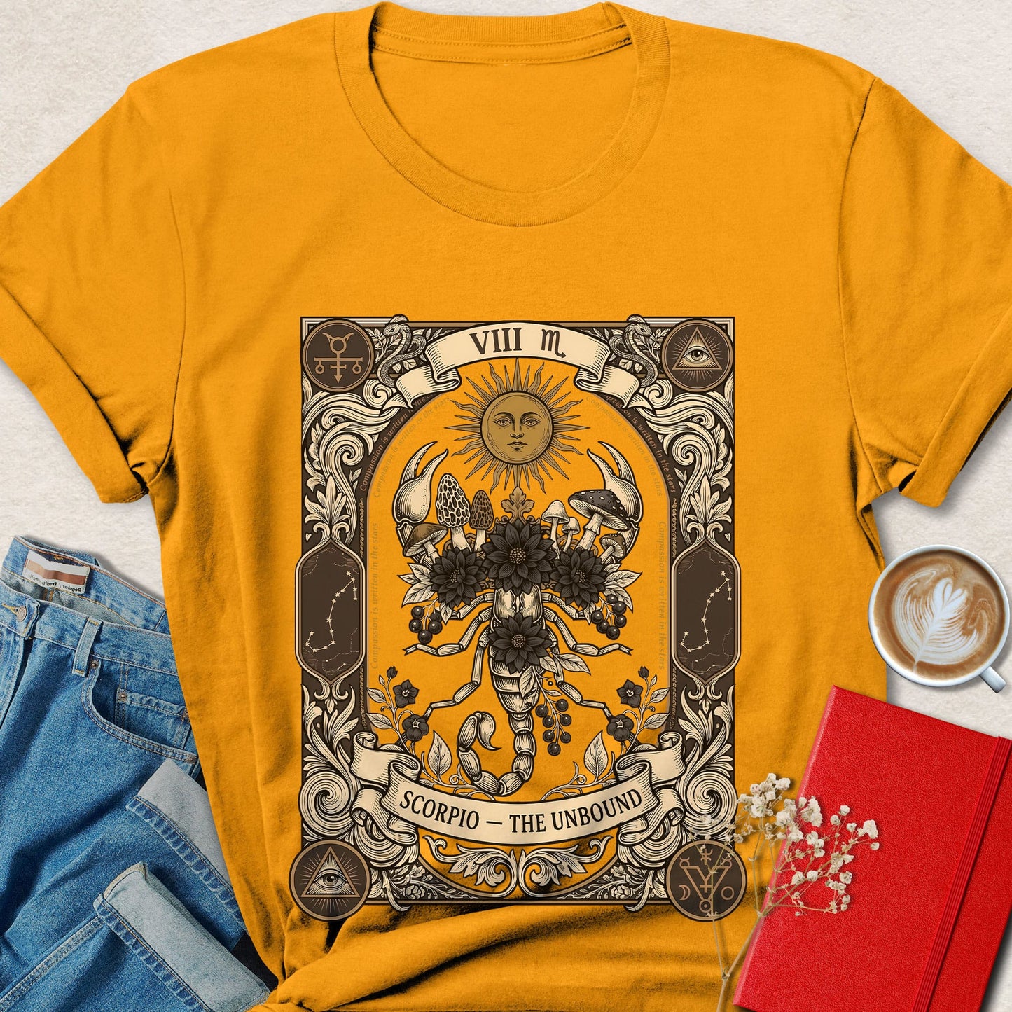 Scorpio Zodiac Vegan Shirt Animal Rights Astrology Tee