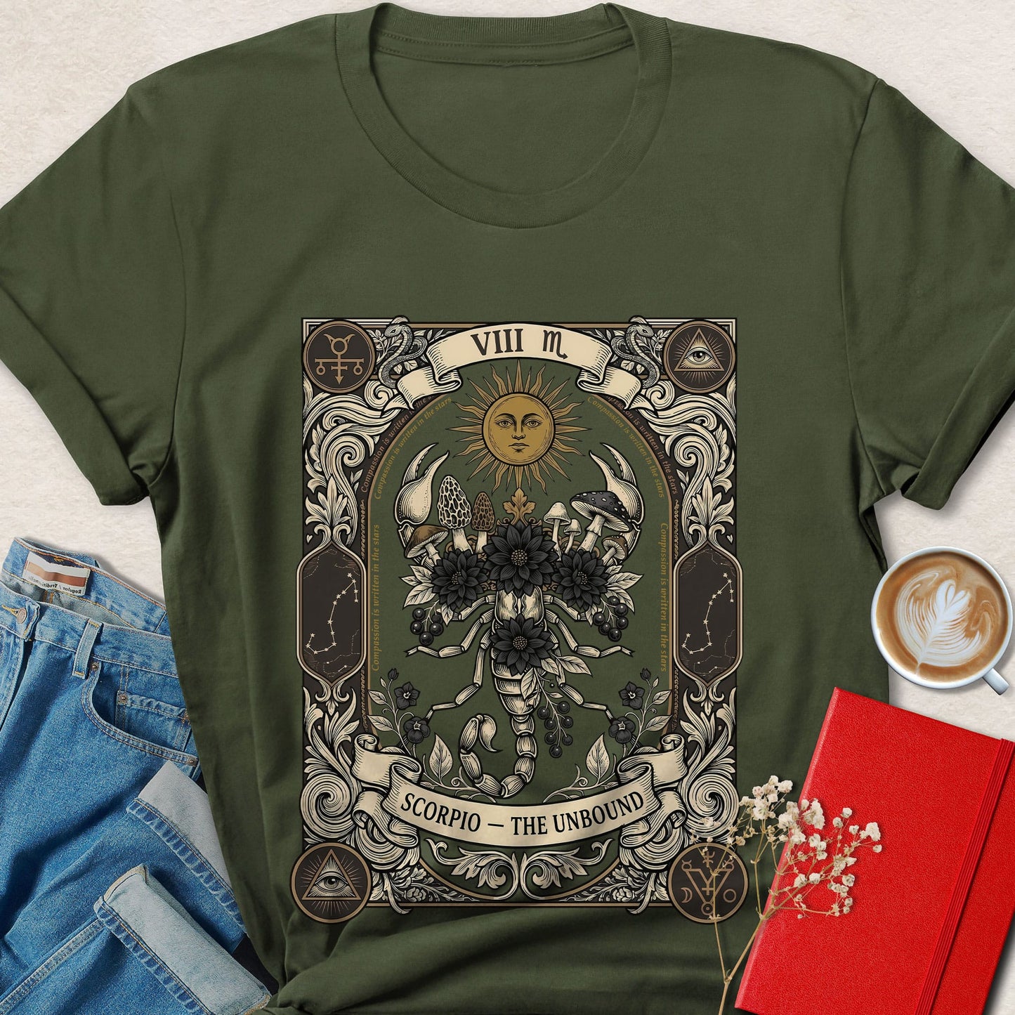 Scorpio Zodiac Vegan Shirt Animal Rights Astrology Tee