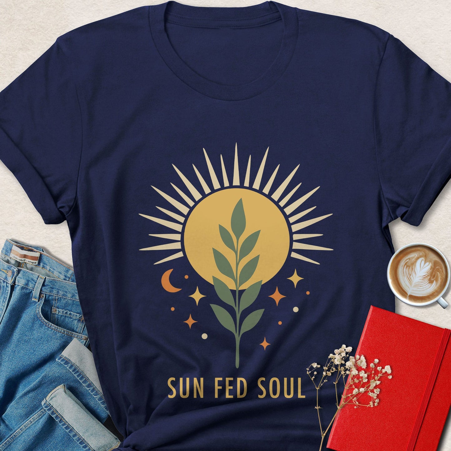 Sun Fed Soul Vegan Shirt | Boho Plant Based Apparel