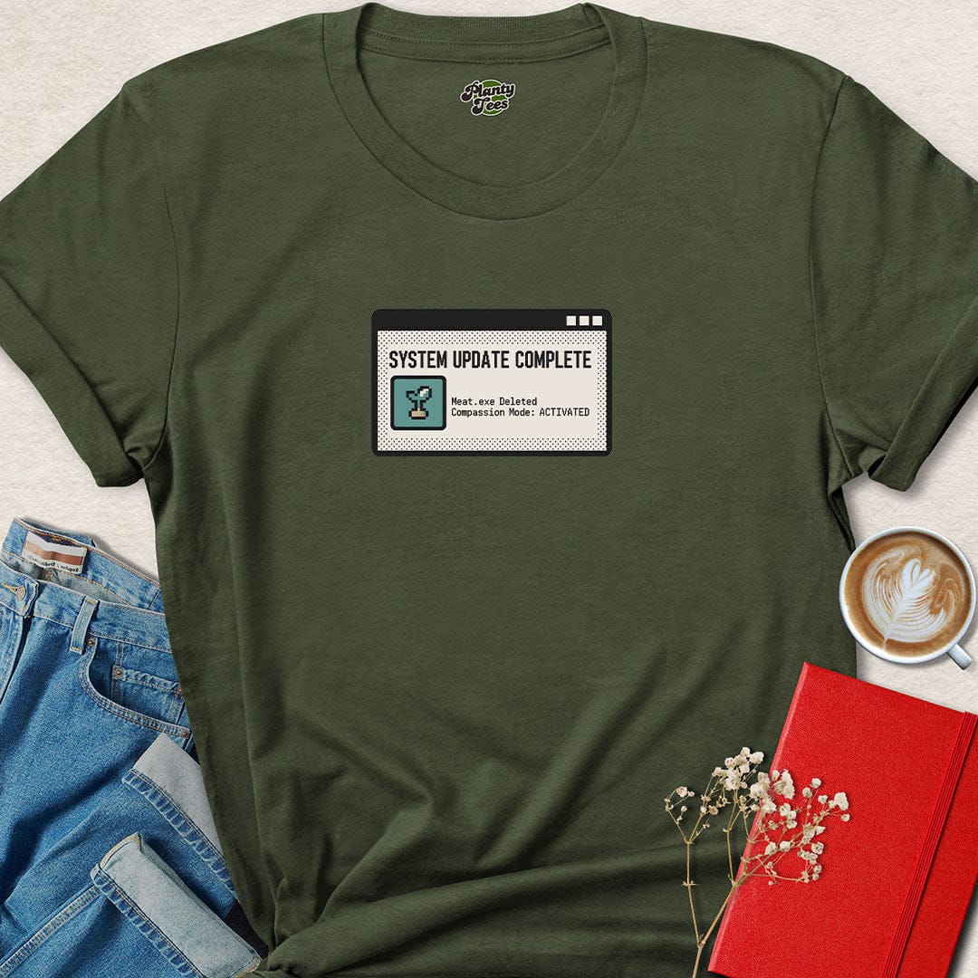 System Update Complete Vegan T Shirt