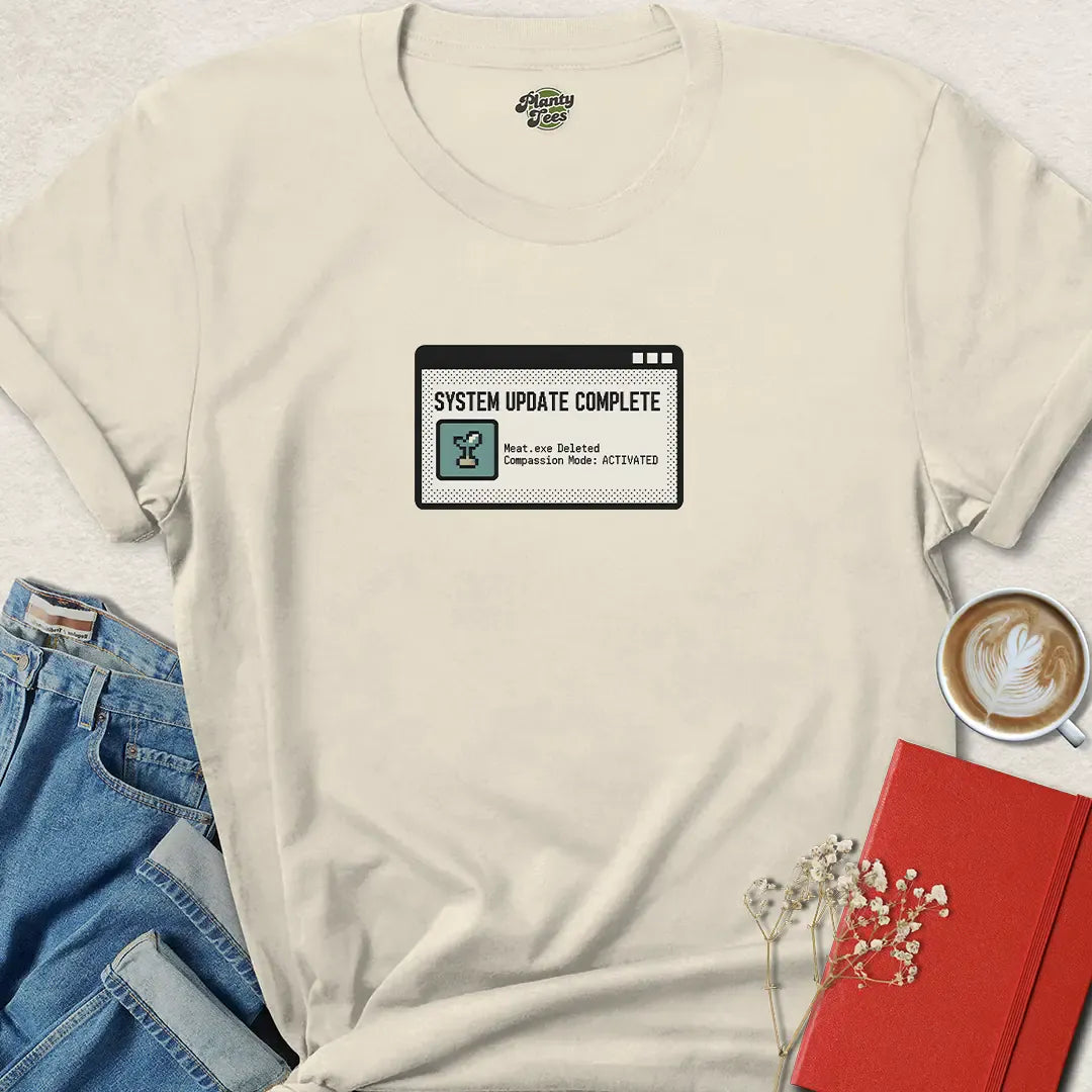 System Update Complete Vegan T Shirt