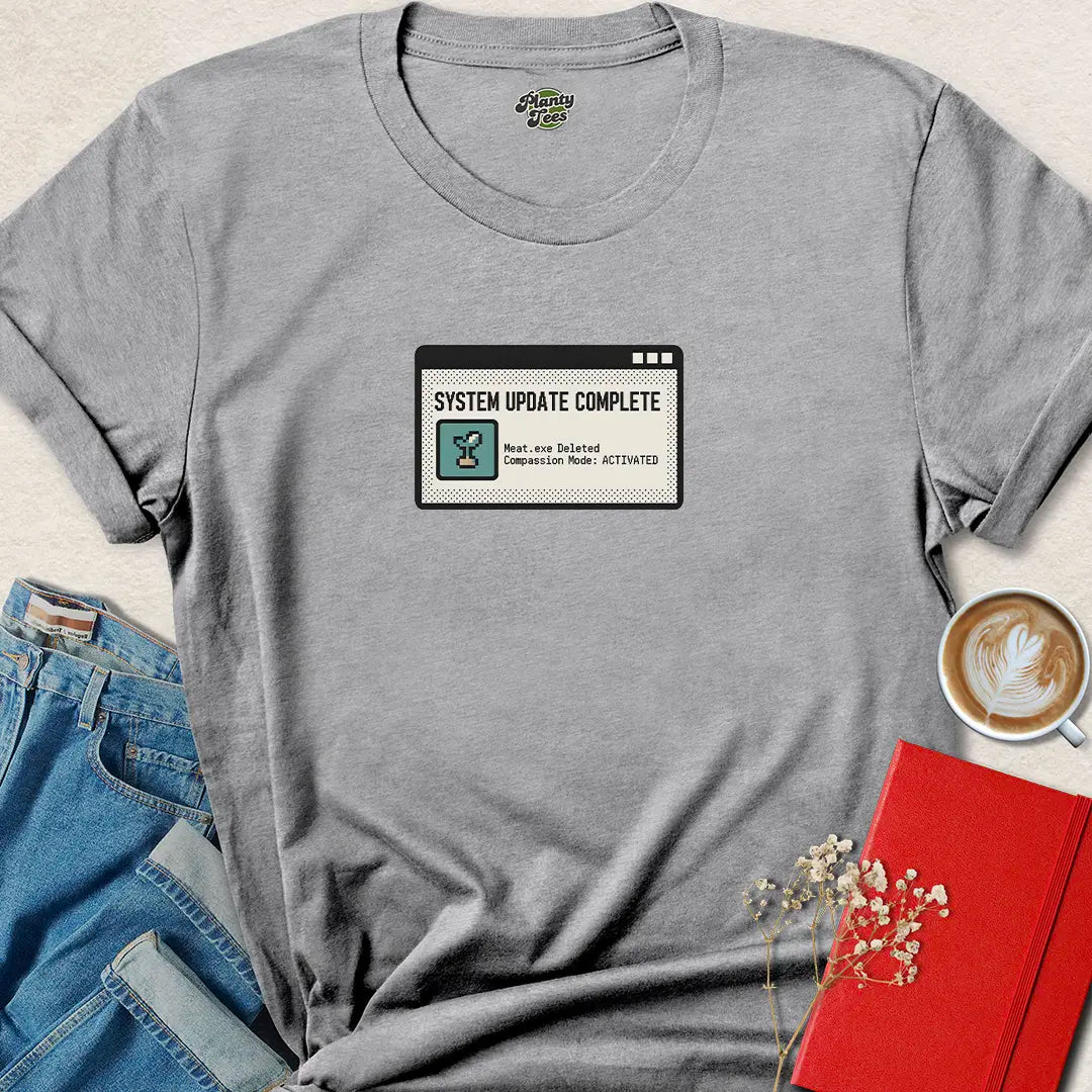 System Update Complete Vegan T Shirt
