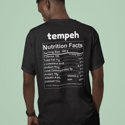 Tempeh Nutrition Facts - Back T-Shirt