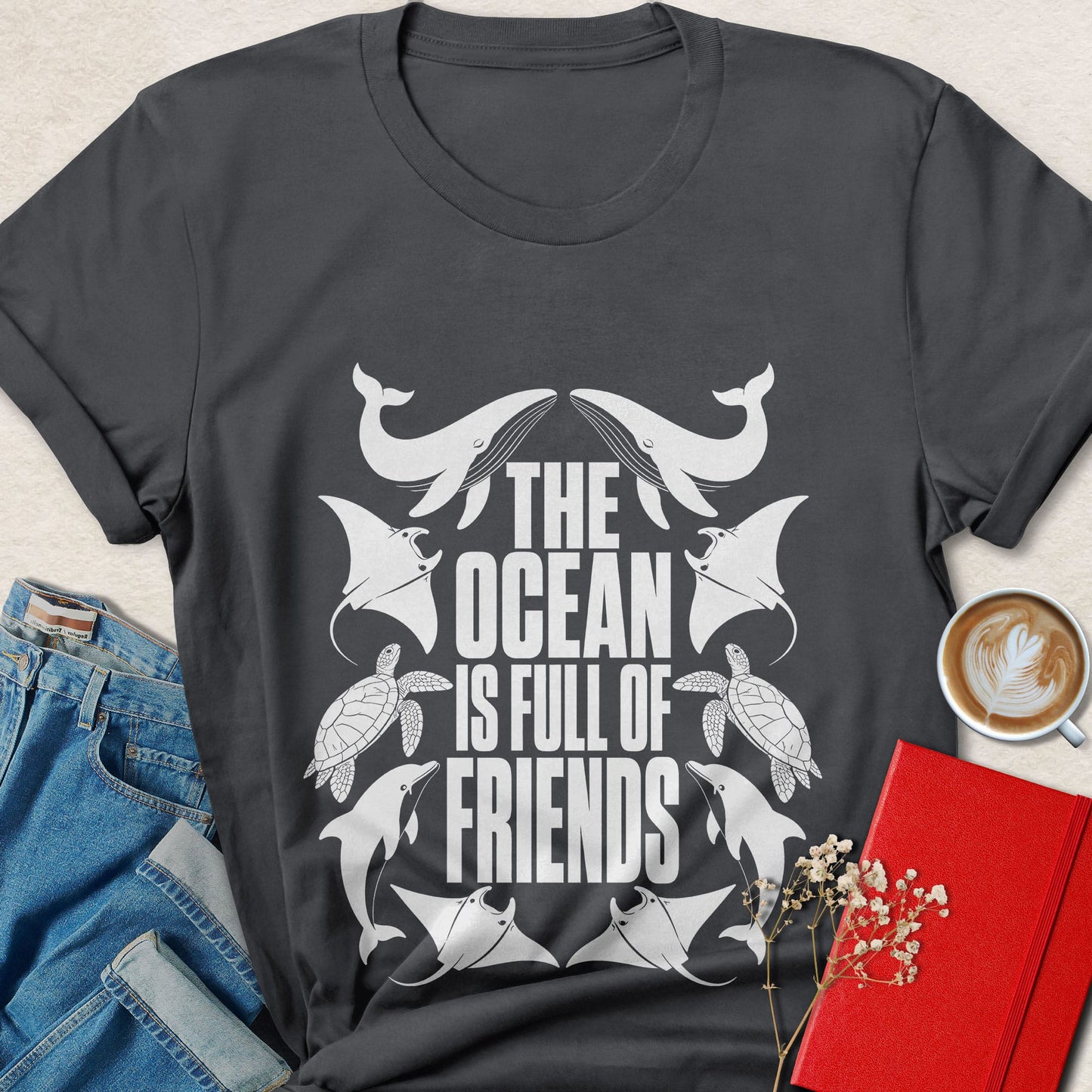 The Ocean Is Full of Friends Vegan T-Shirt