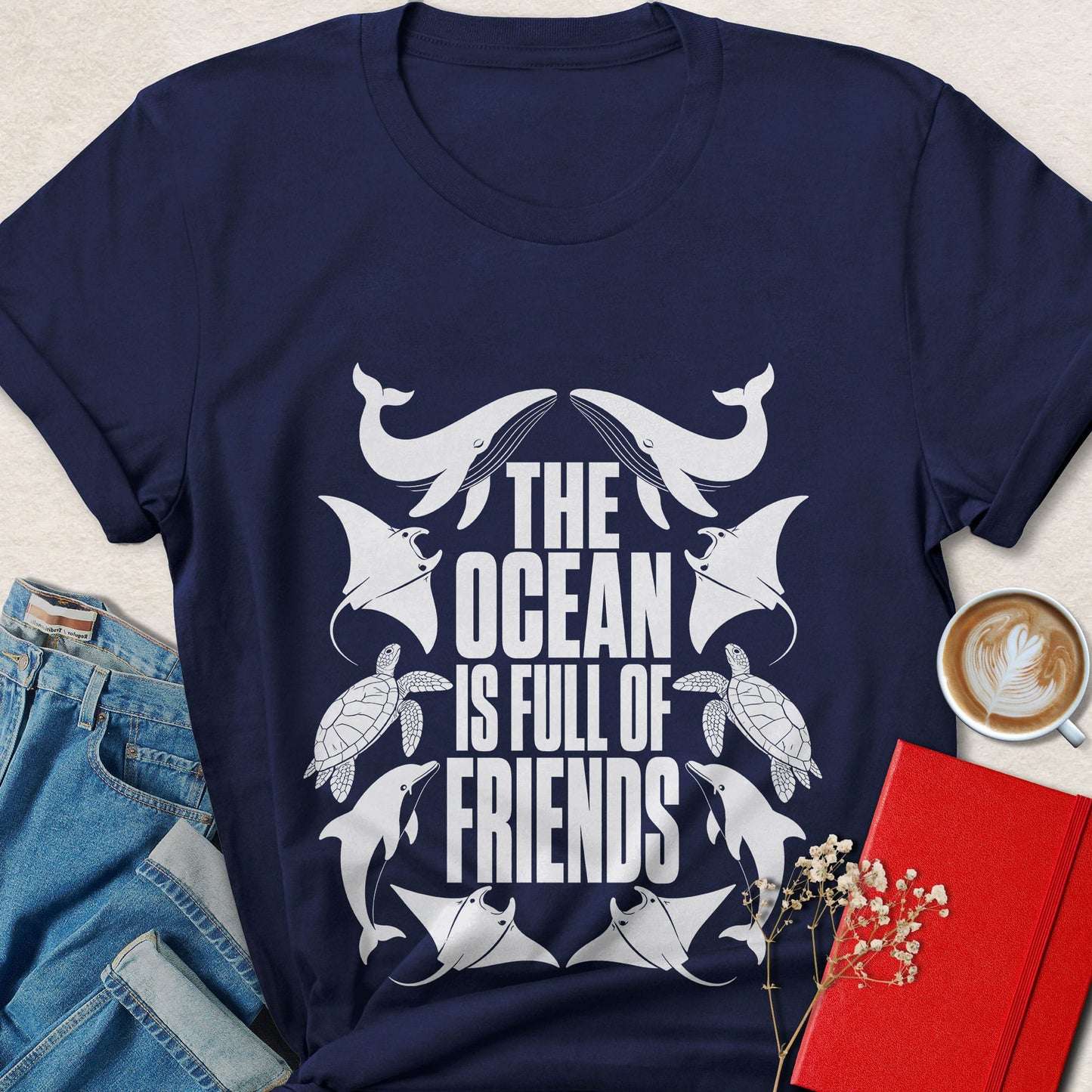 The Ocean Is Full of Friends Vegan T-Shirt