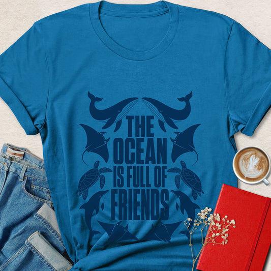 The Ocean Is Full of Friends Vegan T-Shirt