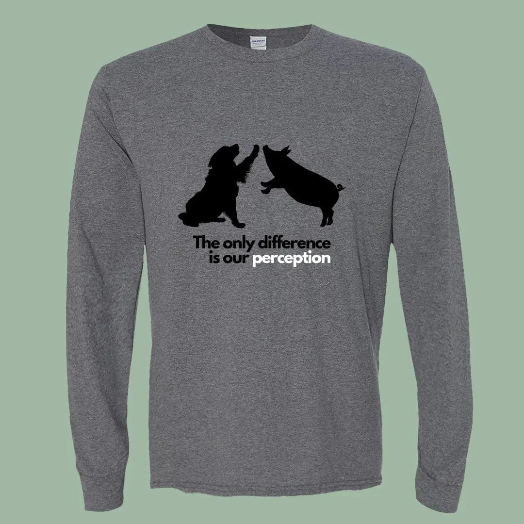 Perception Vegan Long Sleeve Shirt – Powerful Animal Rights Message