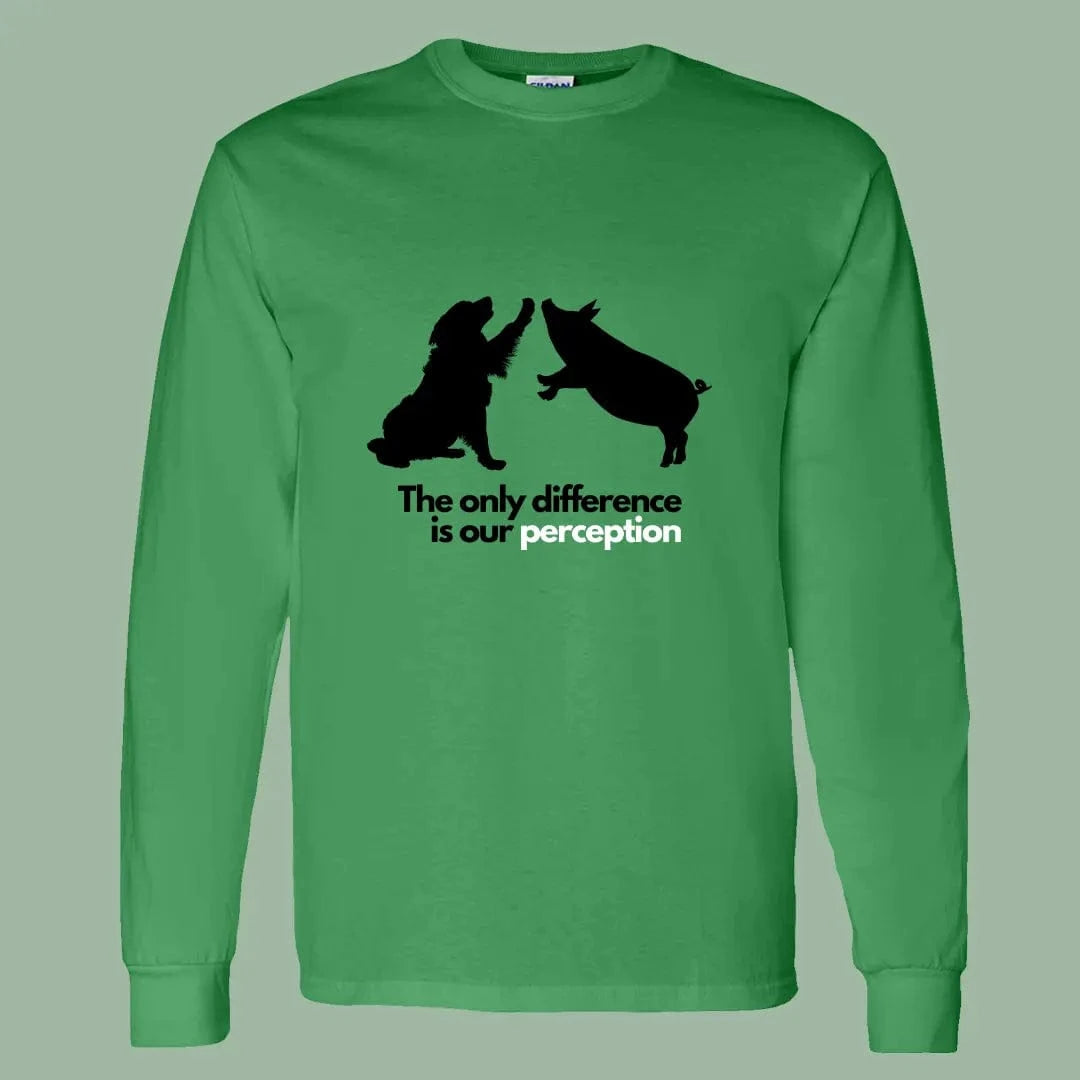 Perception Vegan Long Sleeve Shirt – Powerful Animal Rights Message