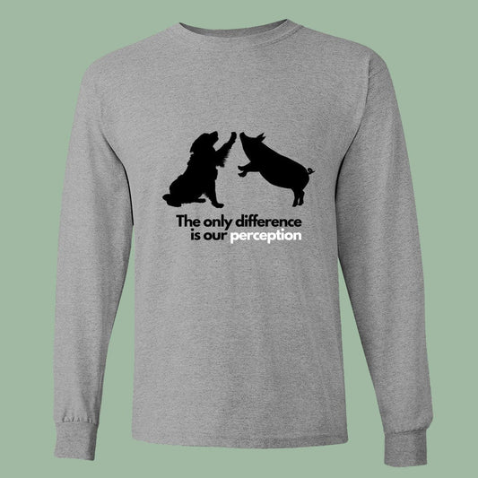 Perception Vegan Long Sleeve Shirt – Powerful Animal Rights Message