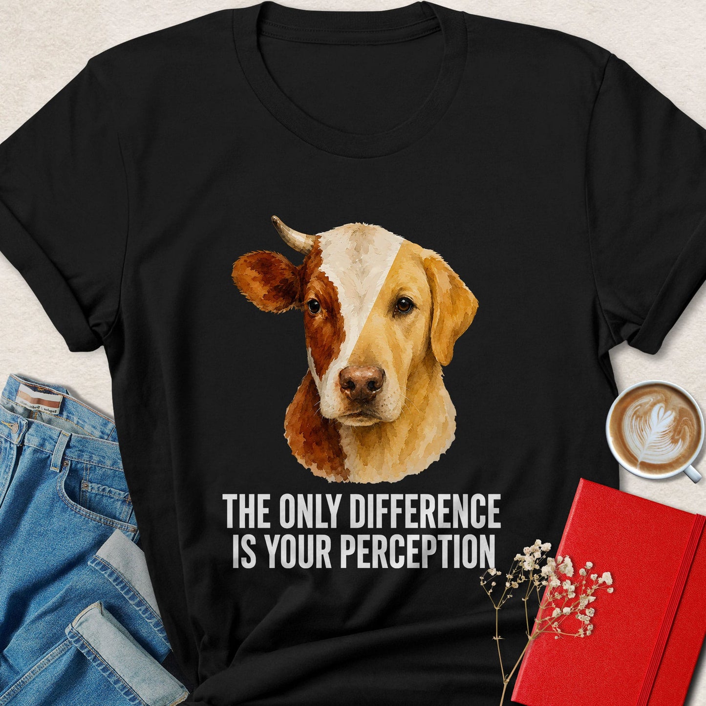 The Only Difference Is Your Perception Animal Rights Shirt