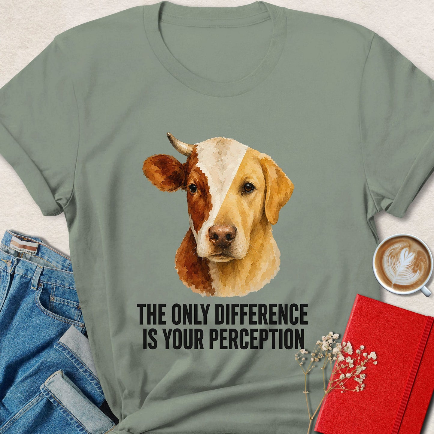 The Only Difference Is Your Perception Animal Rights Shirt