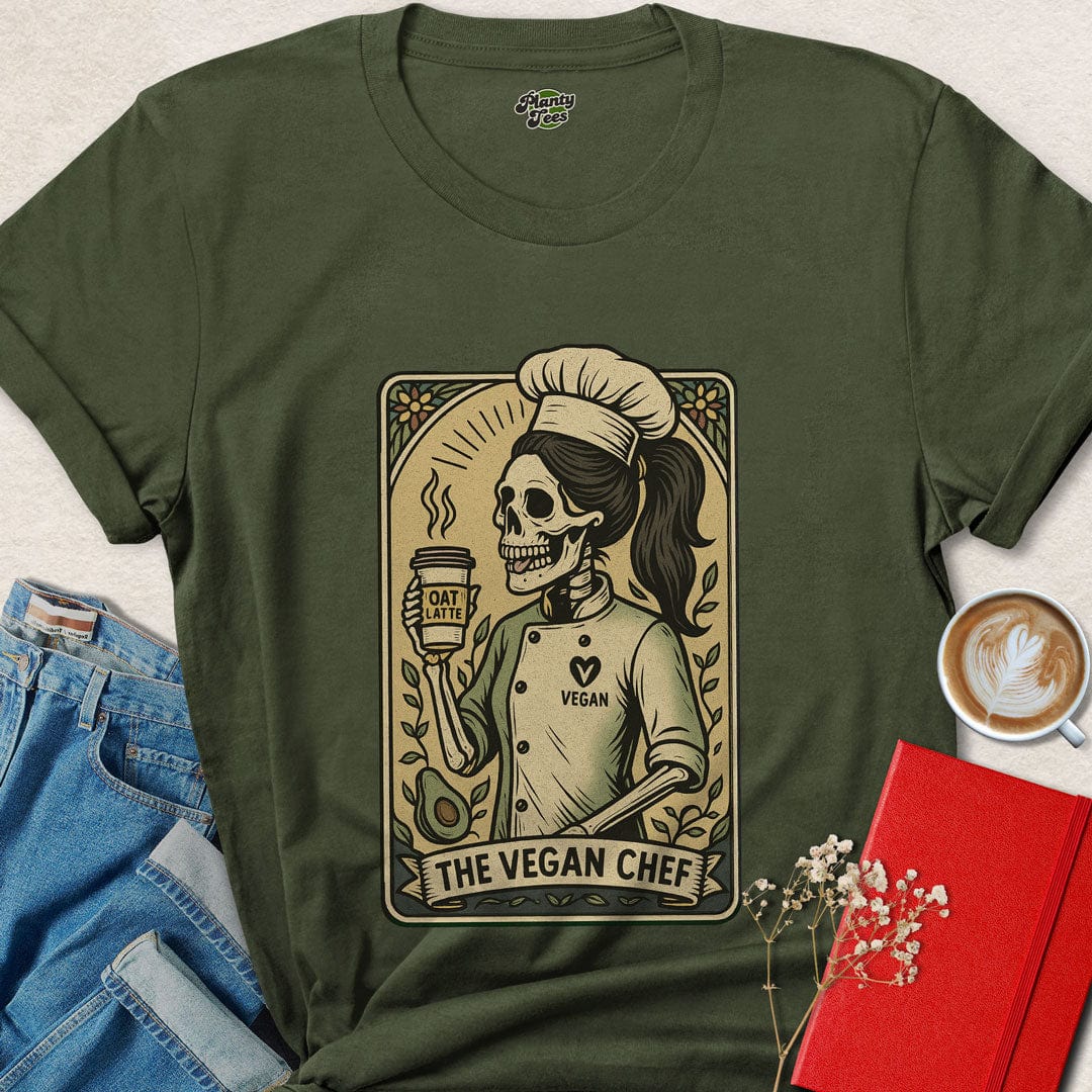 The Vegan Chef Skeleton #1 T-Shirt