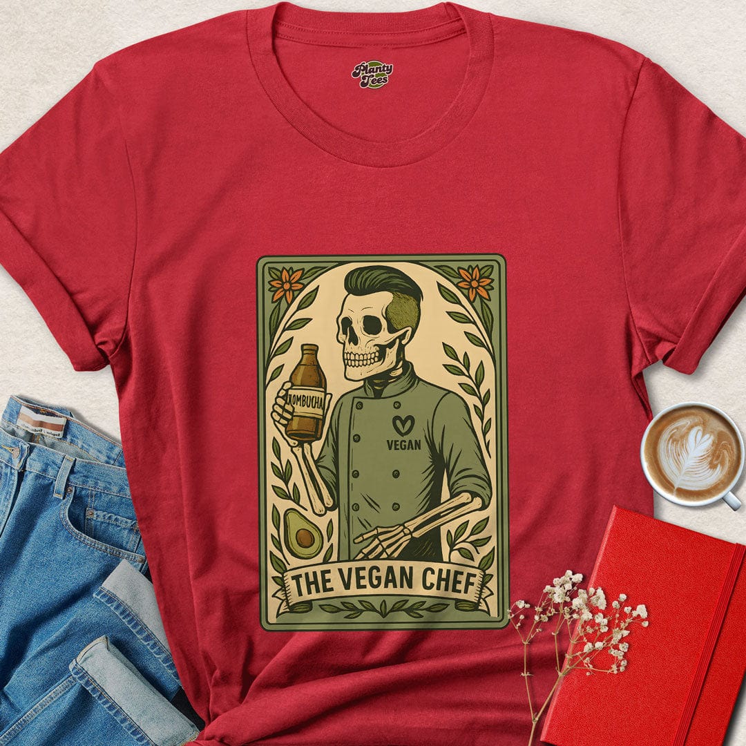 The Vegan Chef Skeleton #2 T-Shirt