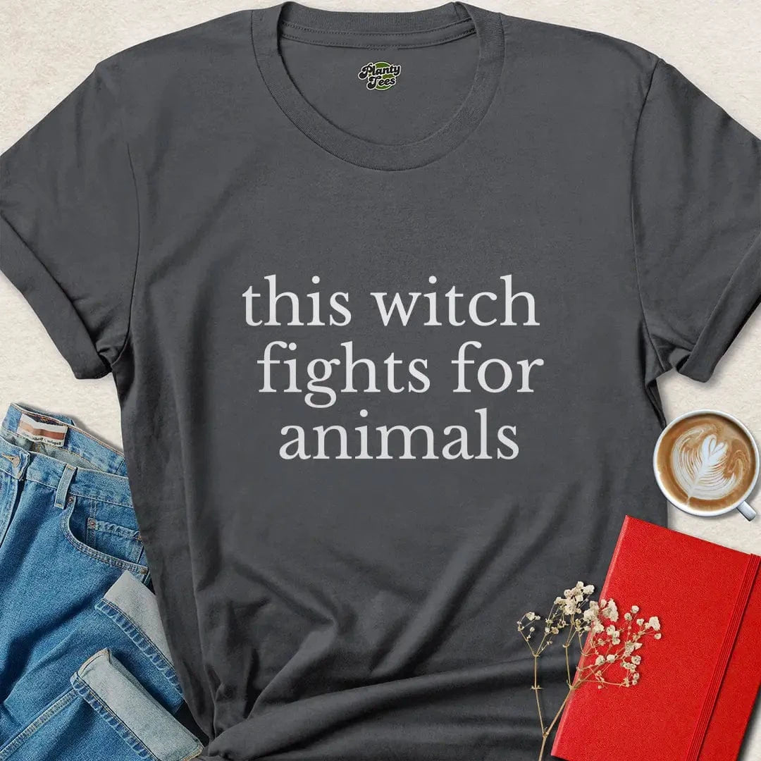 This Witch Fights for Animals Shirt – Vegan Magic Statement Tee