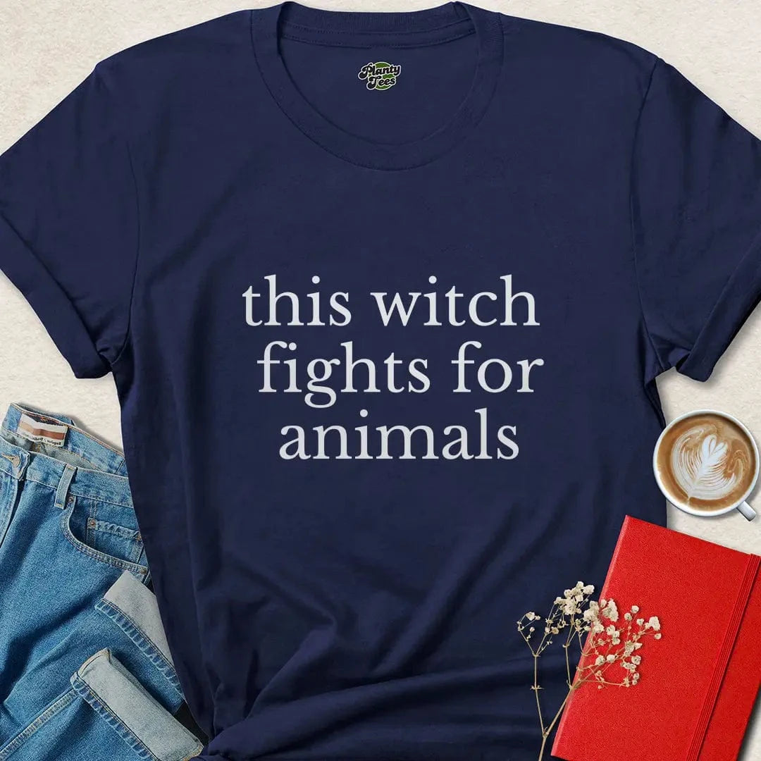 This Witch Fights for Animals Shirt – Vegan Magic Statement Tee