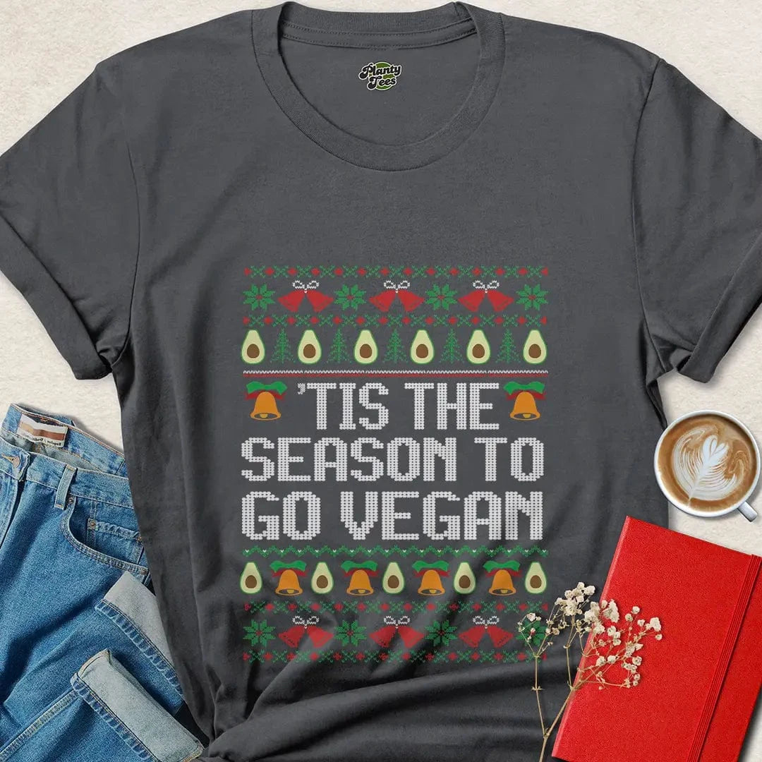 Tis the Season to Go Vegan Shirt – Funny Plant-Based Holiday Tee