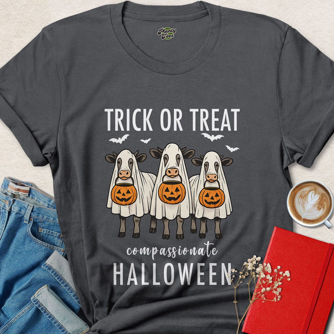 Trick or Treat Compassionate Halloween Vegan T-Shirt