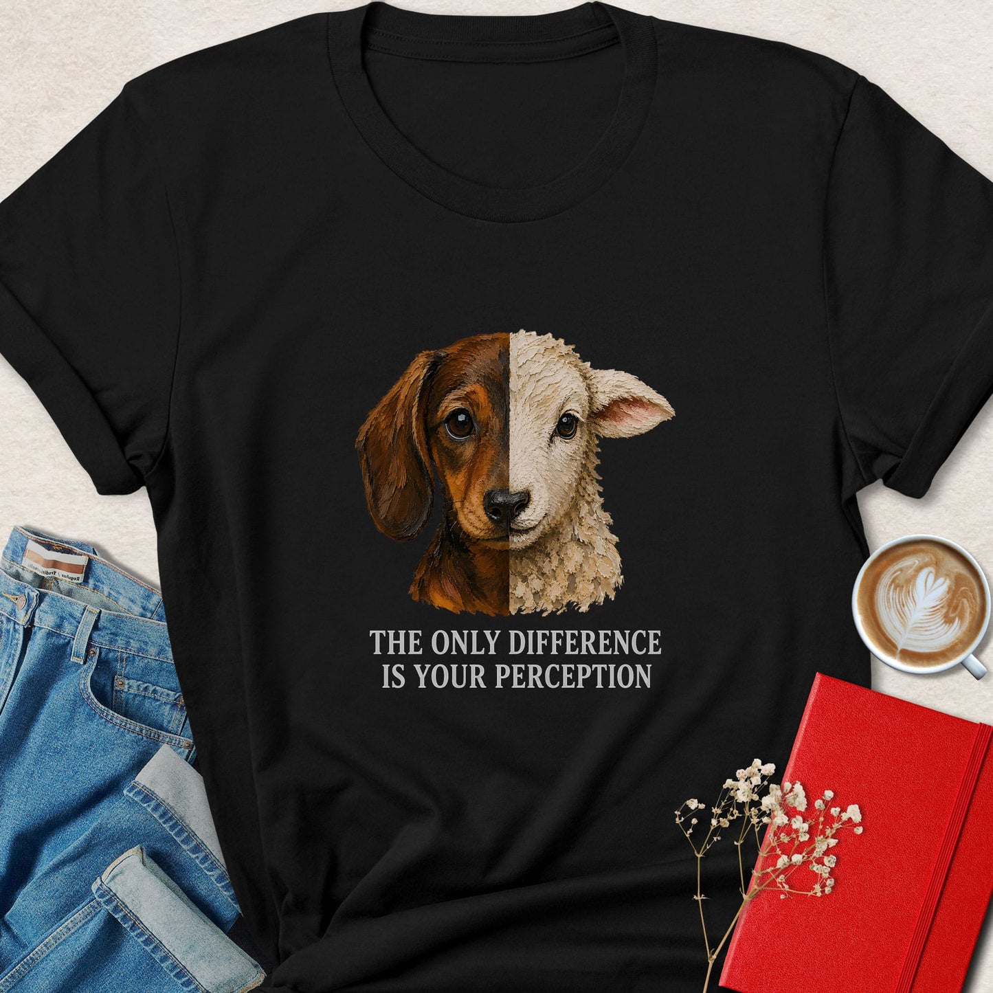 The Only Difference Is Your Perception Vegan Shirt