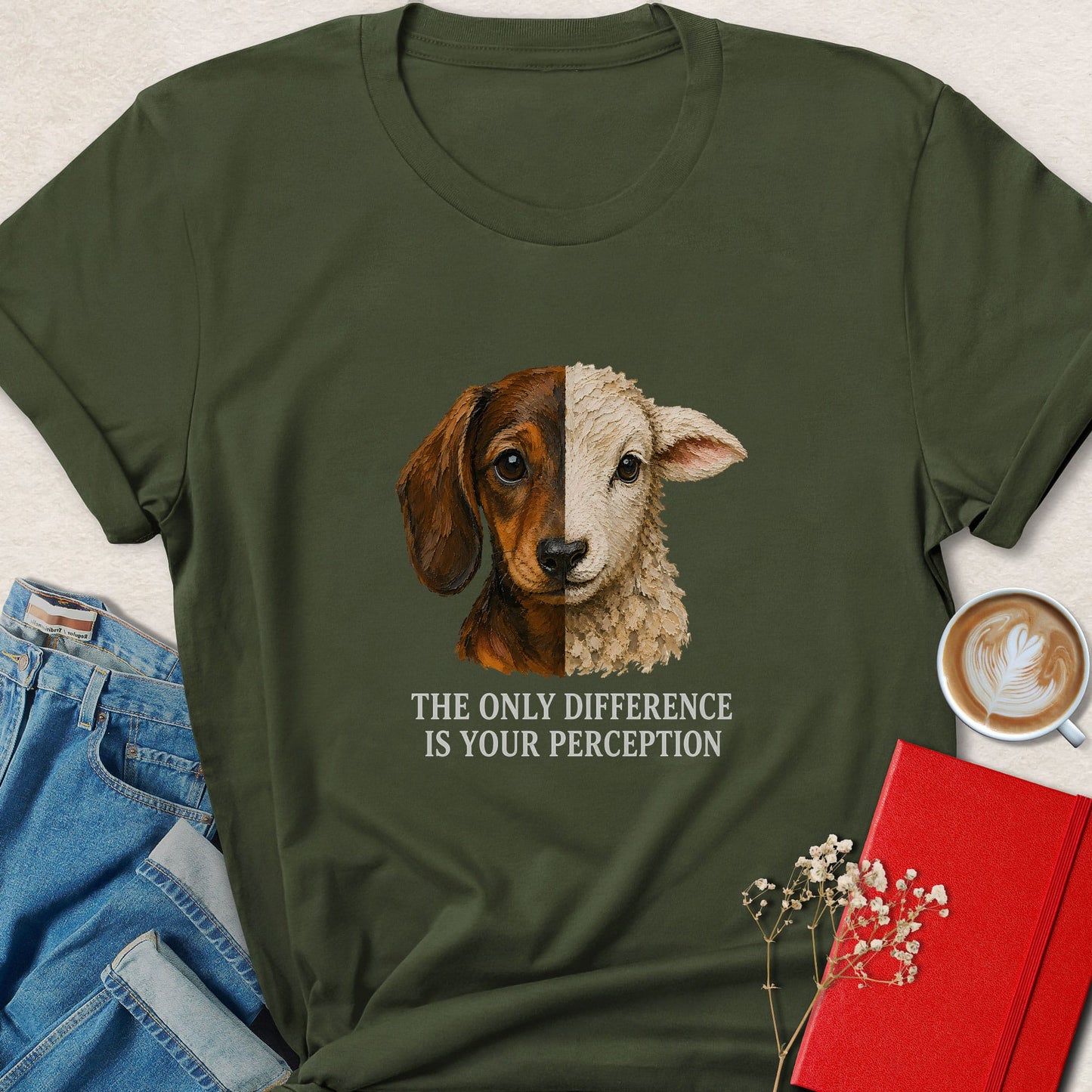 The Only Difference Is Your Perception Vegan Shirt