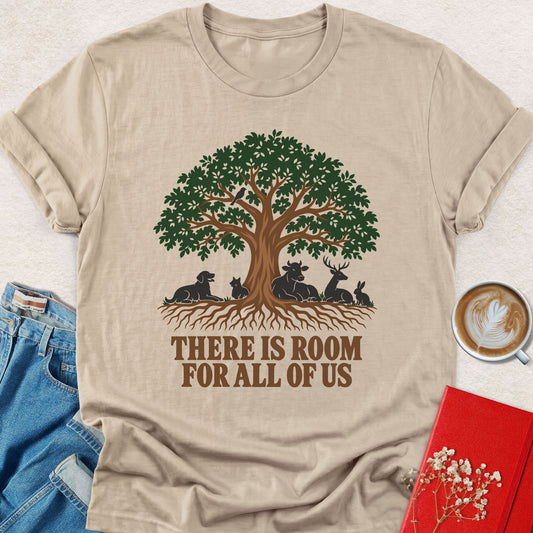 There Is Room for All of Us Animal Tree T-Shirt