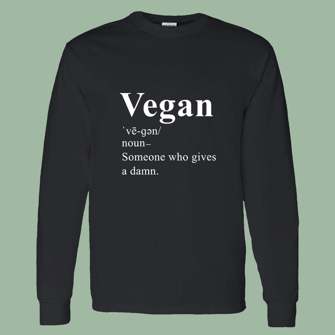 Vegan Definition Long Sleeve Tee – Bold Statement for Changemakers