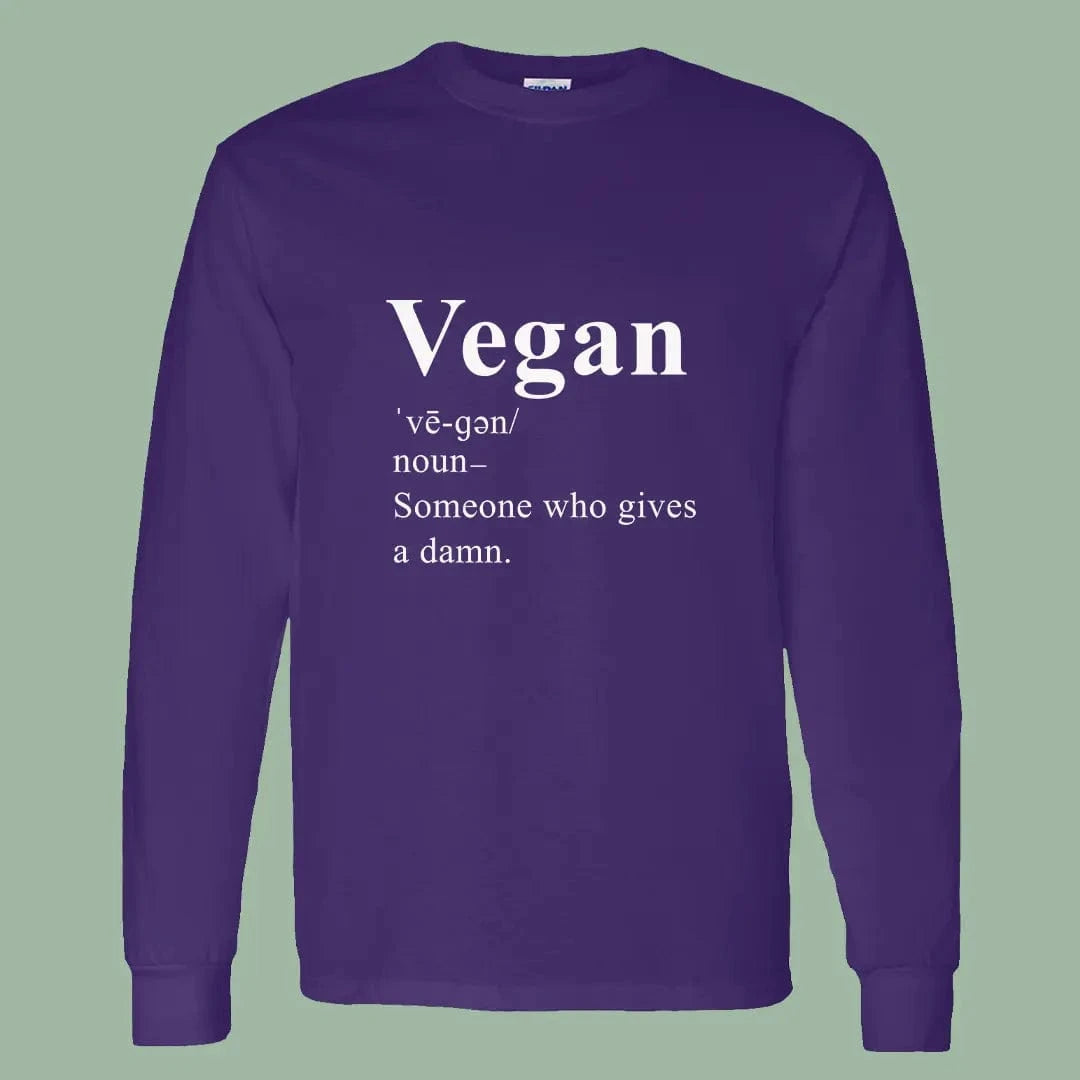 Vegan Definition Long Sleeve Tee – Bold Statement for Changemakers